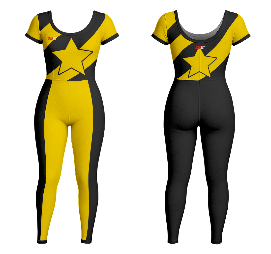 Custom women short  sleeve unitards dance uniform stellar glow - Dance-bodysuits
