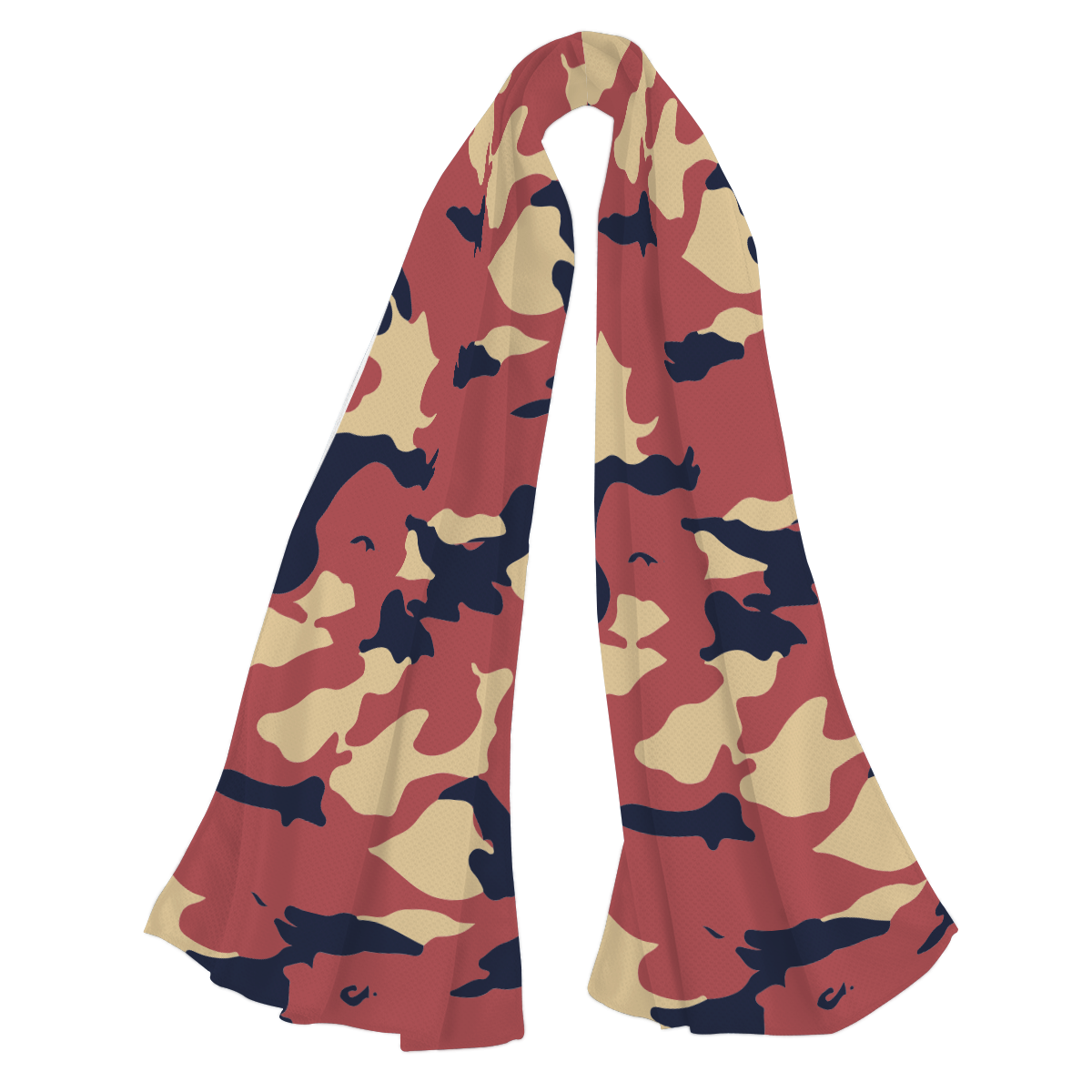 Custom red camo print cooling towel - Towel