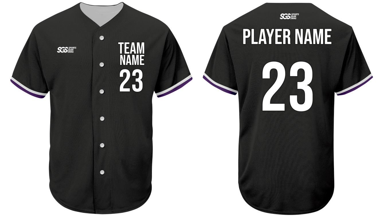 Custom seattle skyline adult youth unisex full buttons softball jersey - Jersey