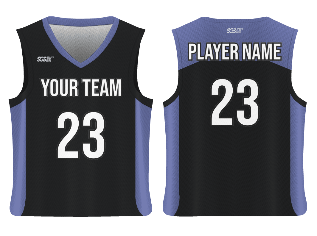 Custom side back panel solids adult youth unisex basketball jersey - reversible uniform - Jersey