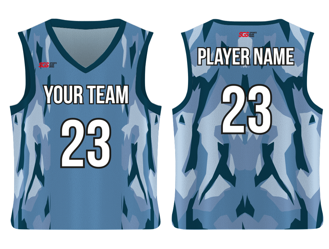 Custom sides-back camo adult youth unisex basketball jersey - reversible uniform - Jersey