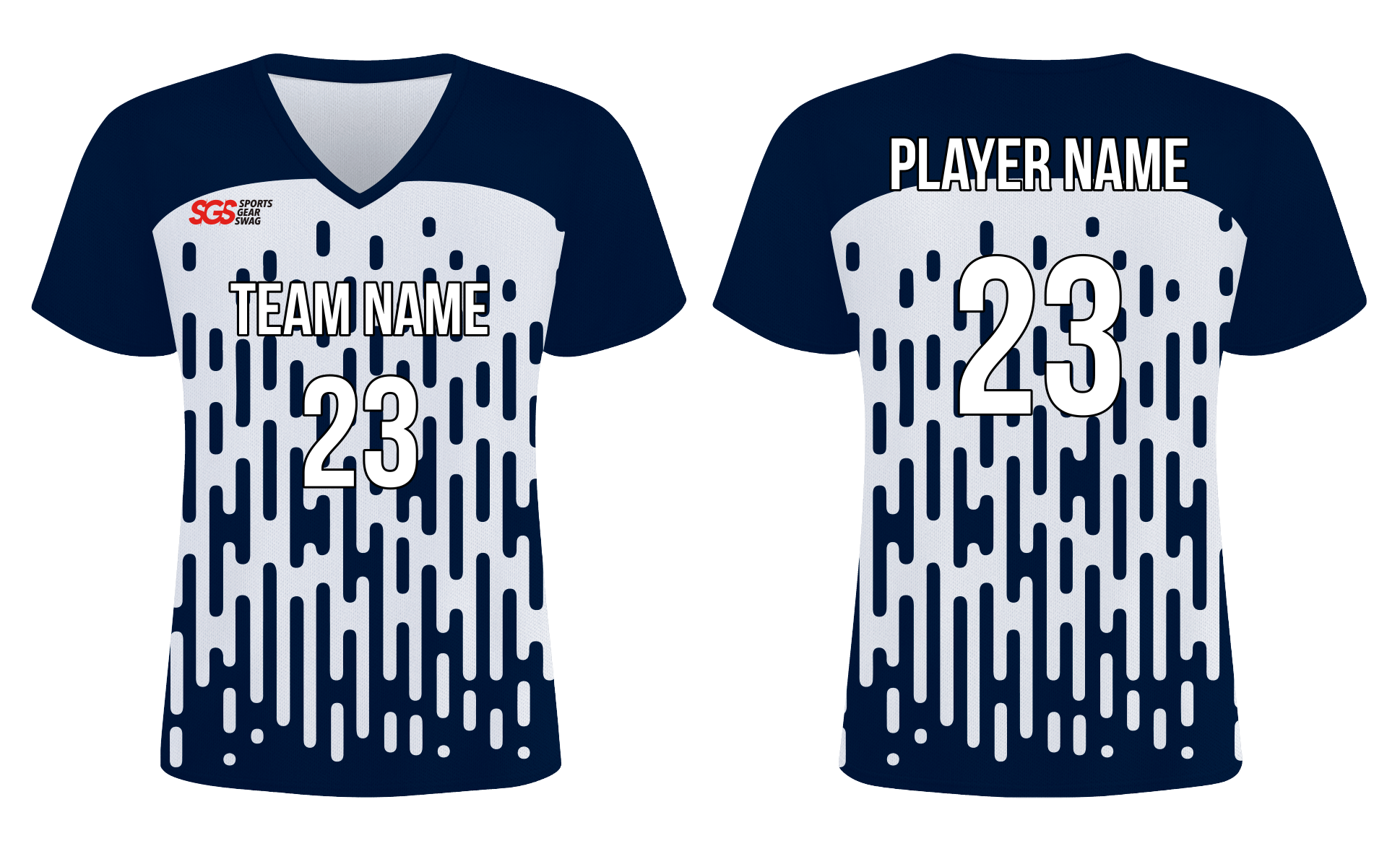Custom basic small lines adult youth soccer jersey - Jersey