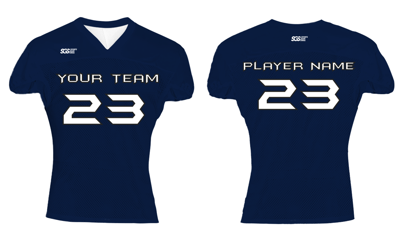 Custom  first rate solids adult youth unisex football mesh jersey - Jersey