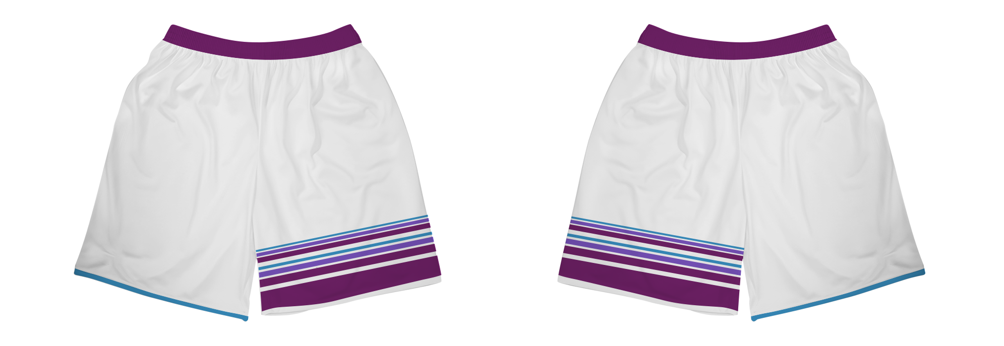 Custom horizontal stripes adult youth unisex lacrosse shorts - Short