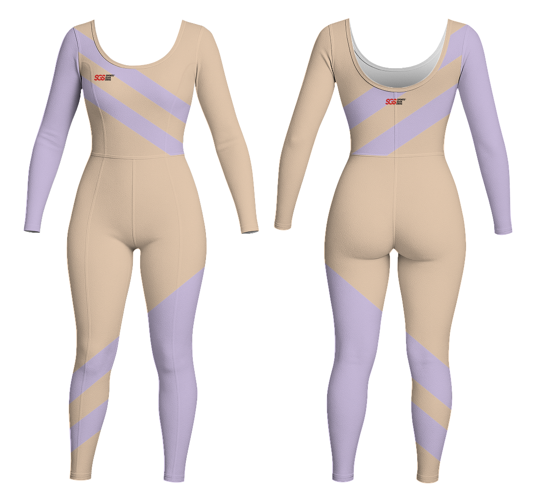 Custom women long sleeve dance bodysuit elegance in motion - Dance-bodysuits