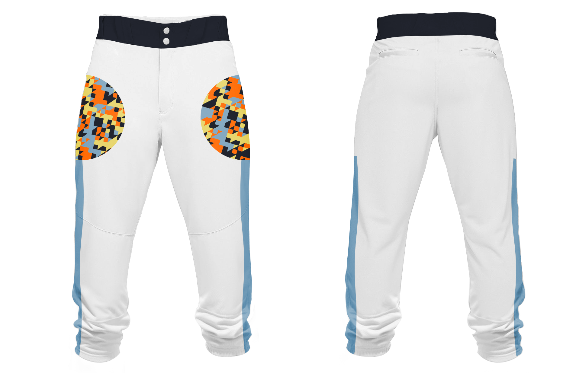 Custom Abstract Design Adult Youth Unisex Knicker Pants - BASEBALL-PANTS