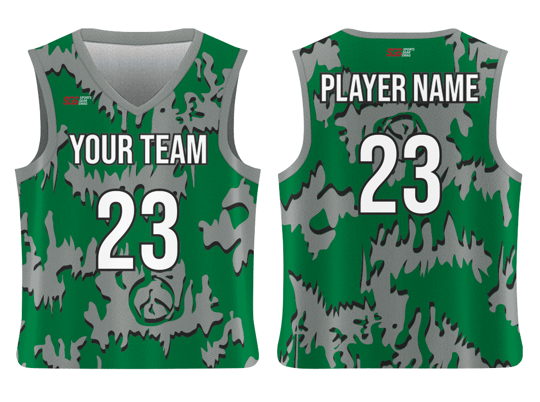 Custom marks abstract adult youth unisex basketball jersey - reversible uniform - Jersey