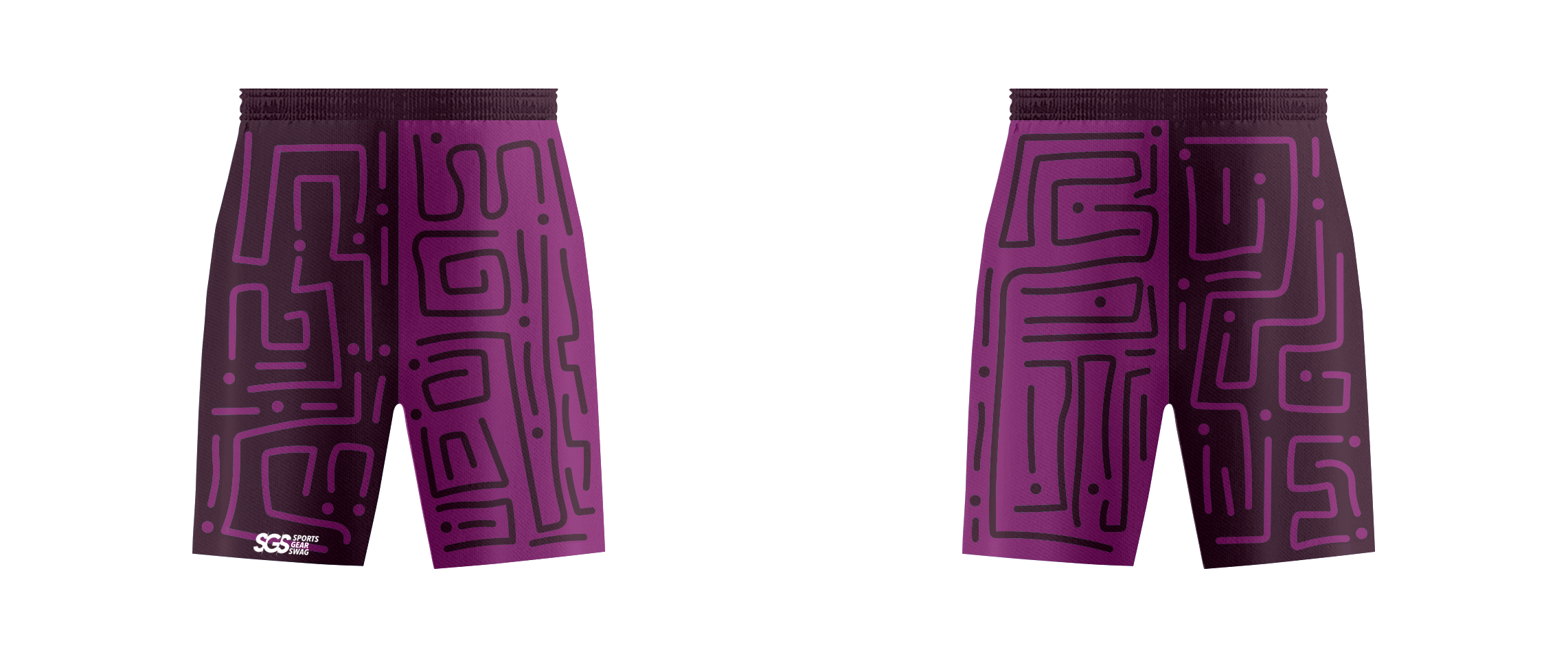 Custom curved lines adult youth unisex cheerleading shorts - Cheerleading-shorts