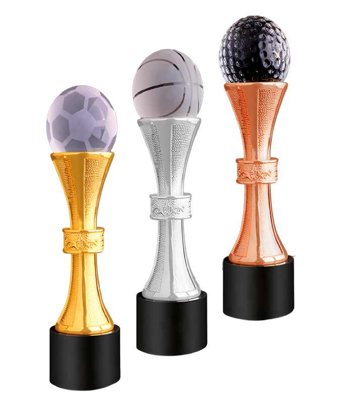 Metallic plating glass ball trophies awards - Trophies-awards