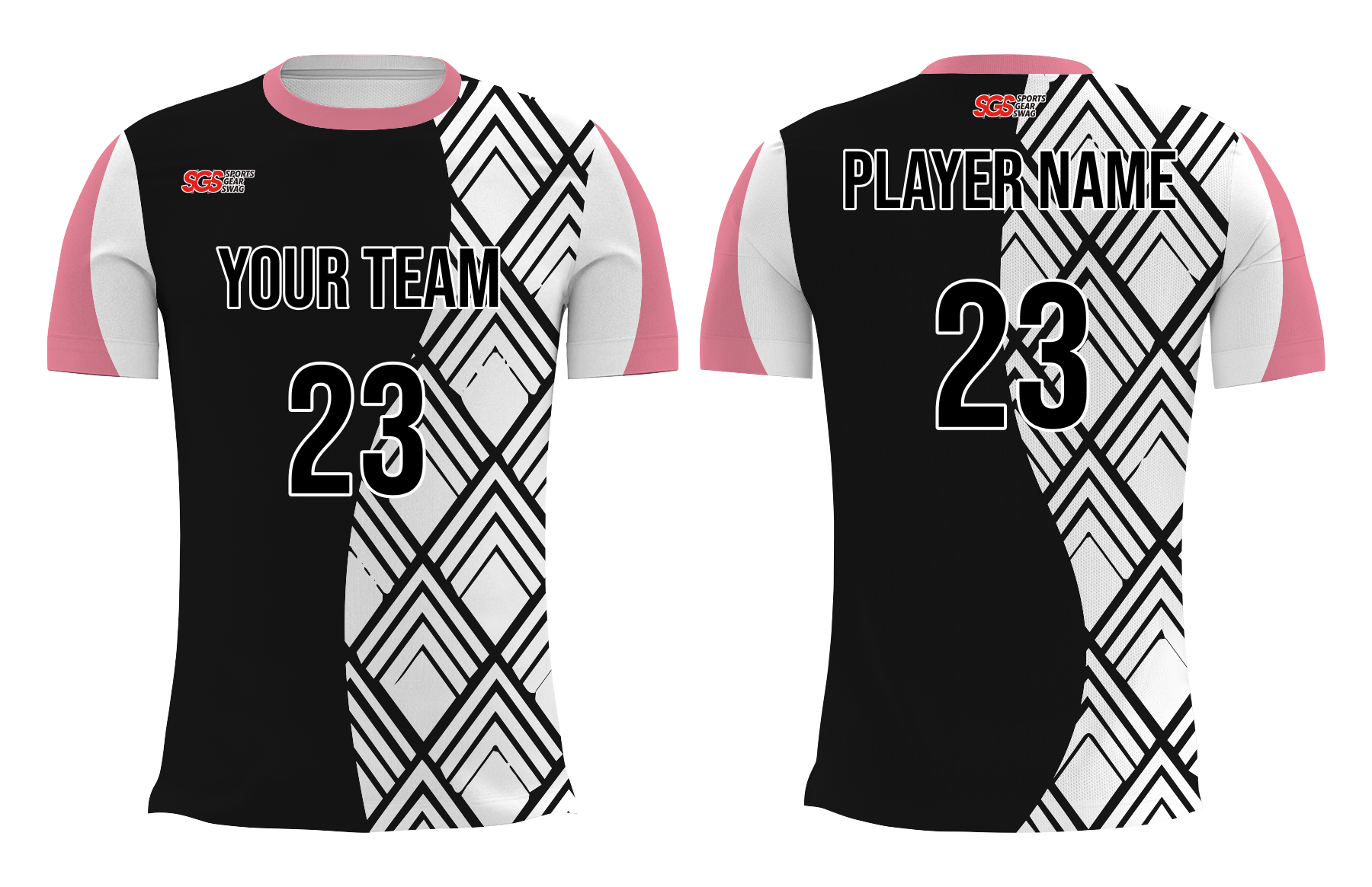 Custom one side shapes adult youth volleyball jersey - Jersey