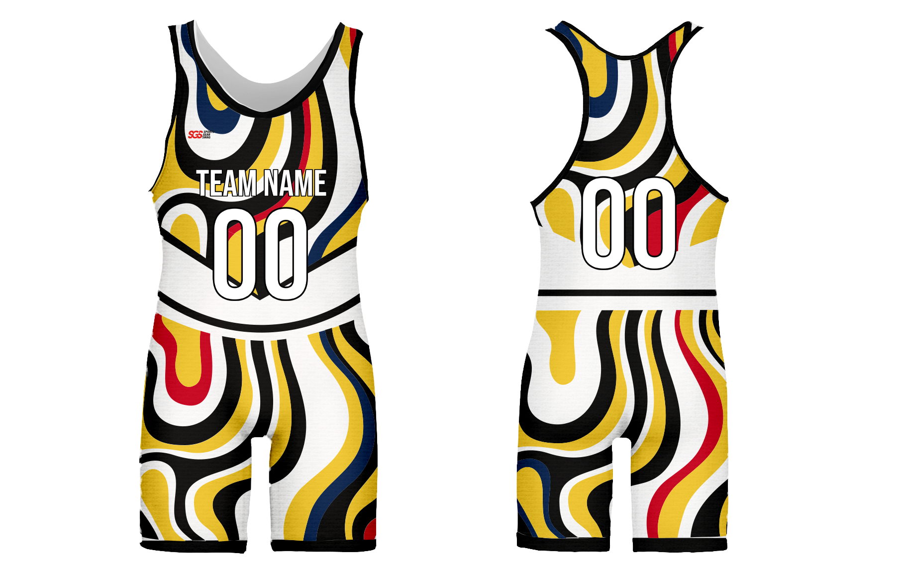 Custom abstract adult youth unisex powerlifting singlets - Powerlifting-singlets