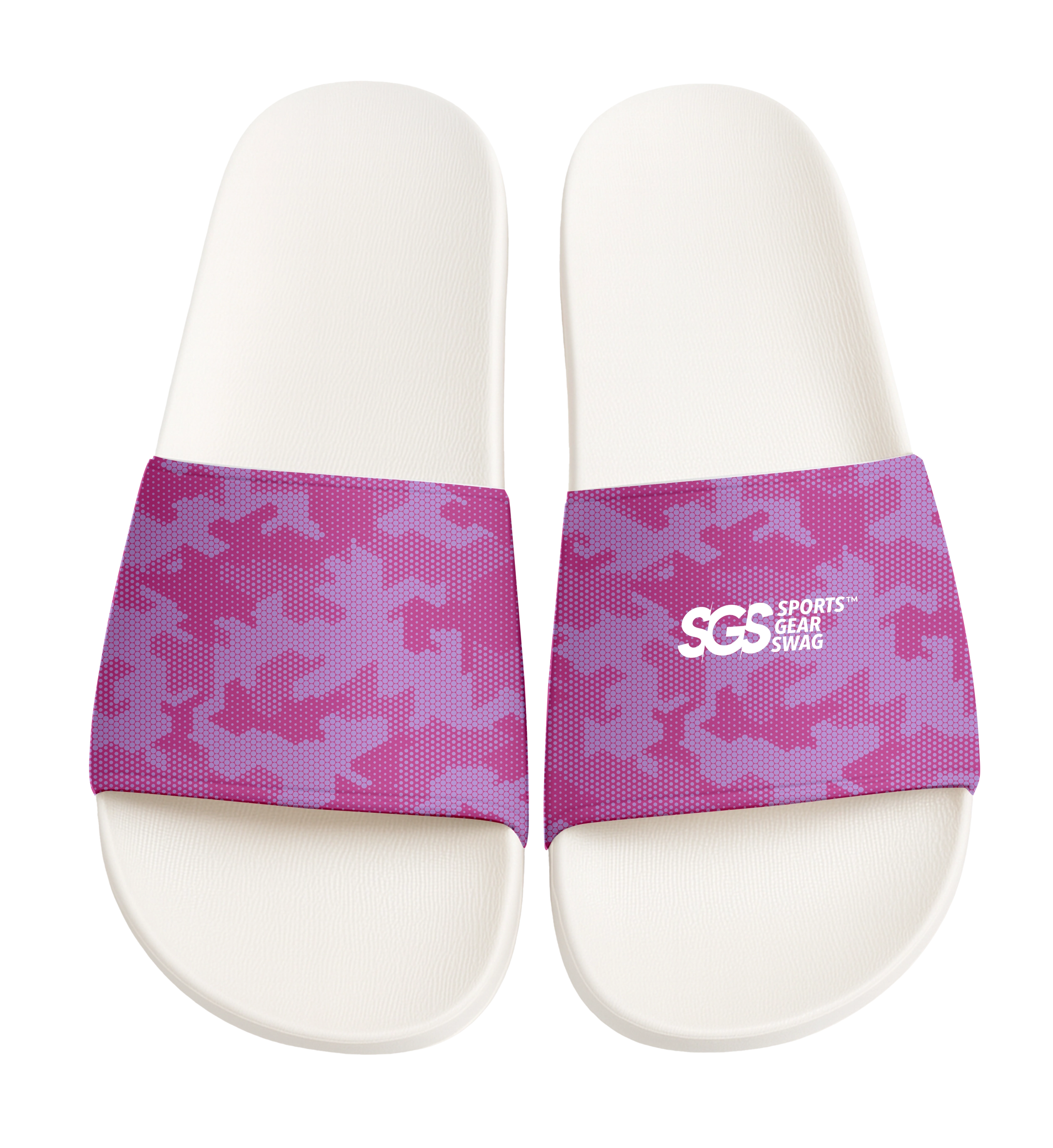 Custom slides white unisex vibrant - Slides