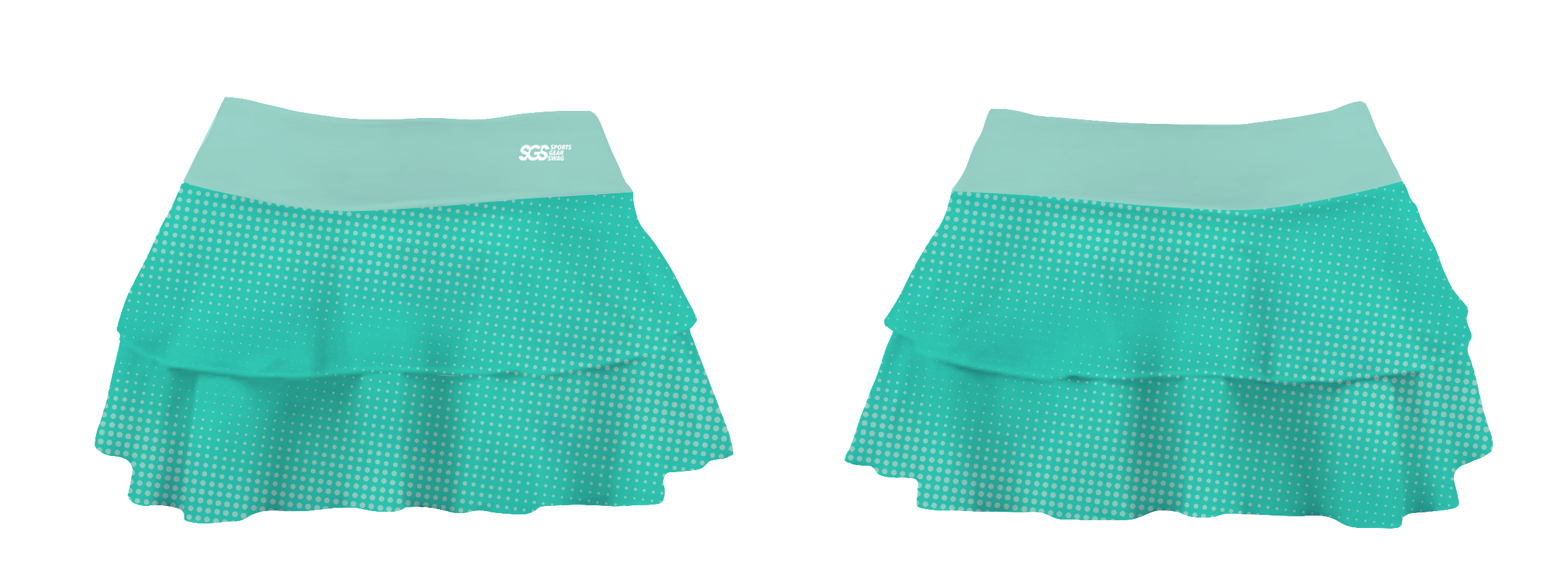 Custom two-piece sporty bathing top sassy aqua - Swimming-tops