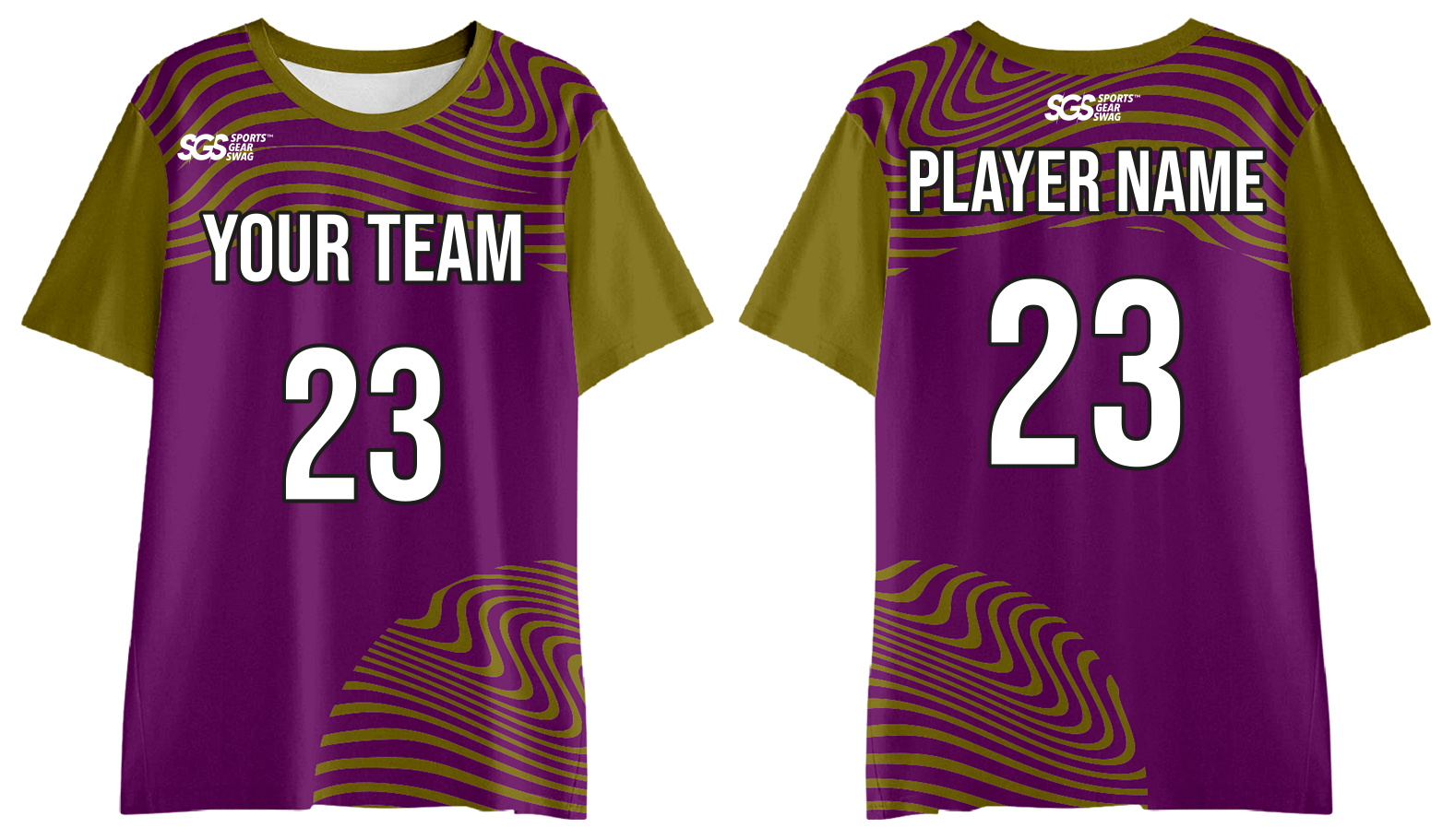 Custom disc golf shirt adult youth unisex  elite flowing lines - Jersey