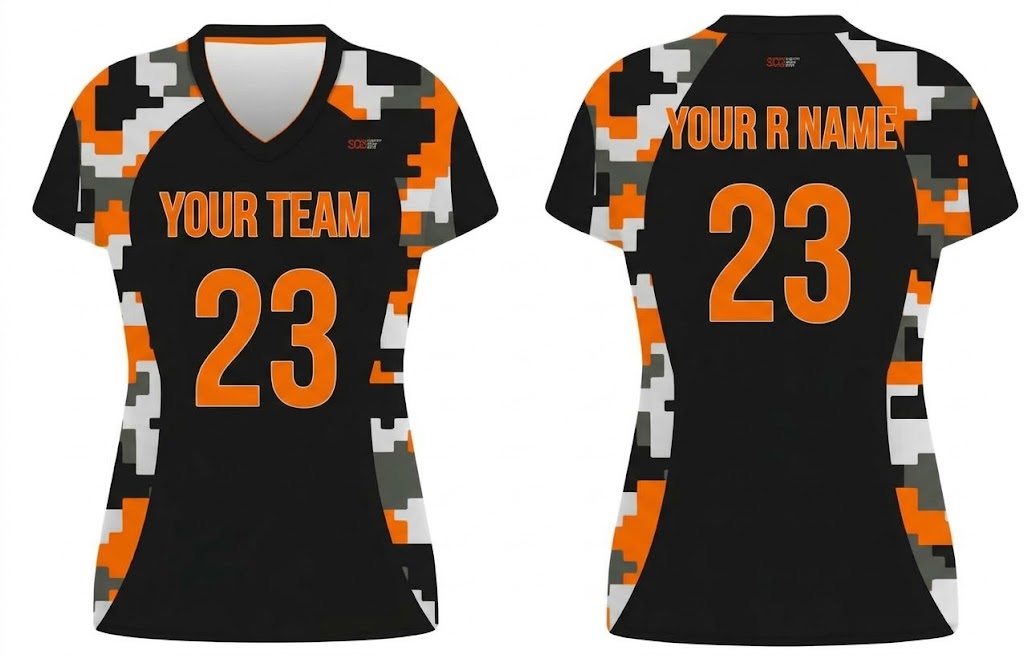 Custom digital camo adult youth volleyball jersey - Jersey