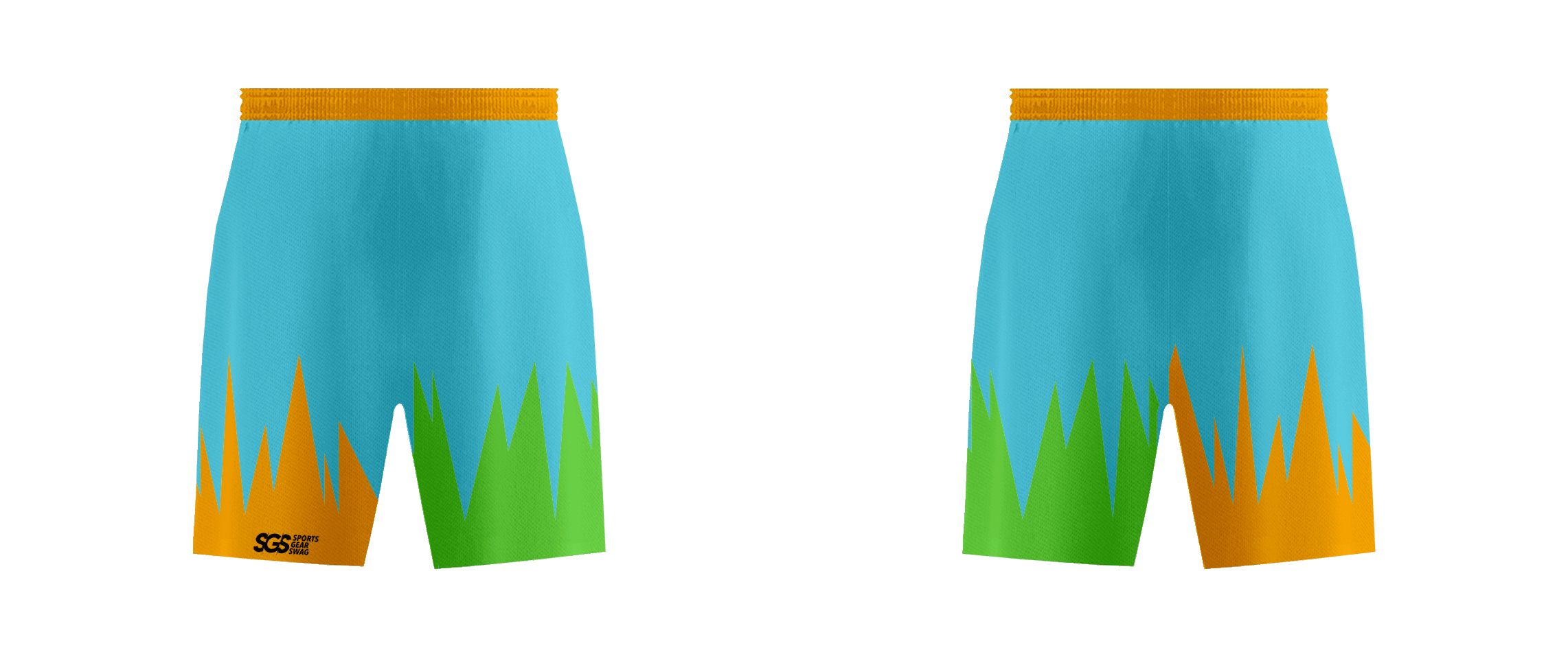 Custom three tone adult youth unisex cheerleading shorts - Cheerleading-shorts