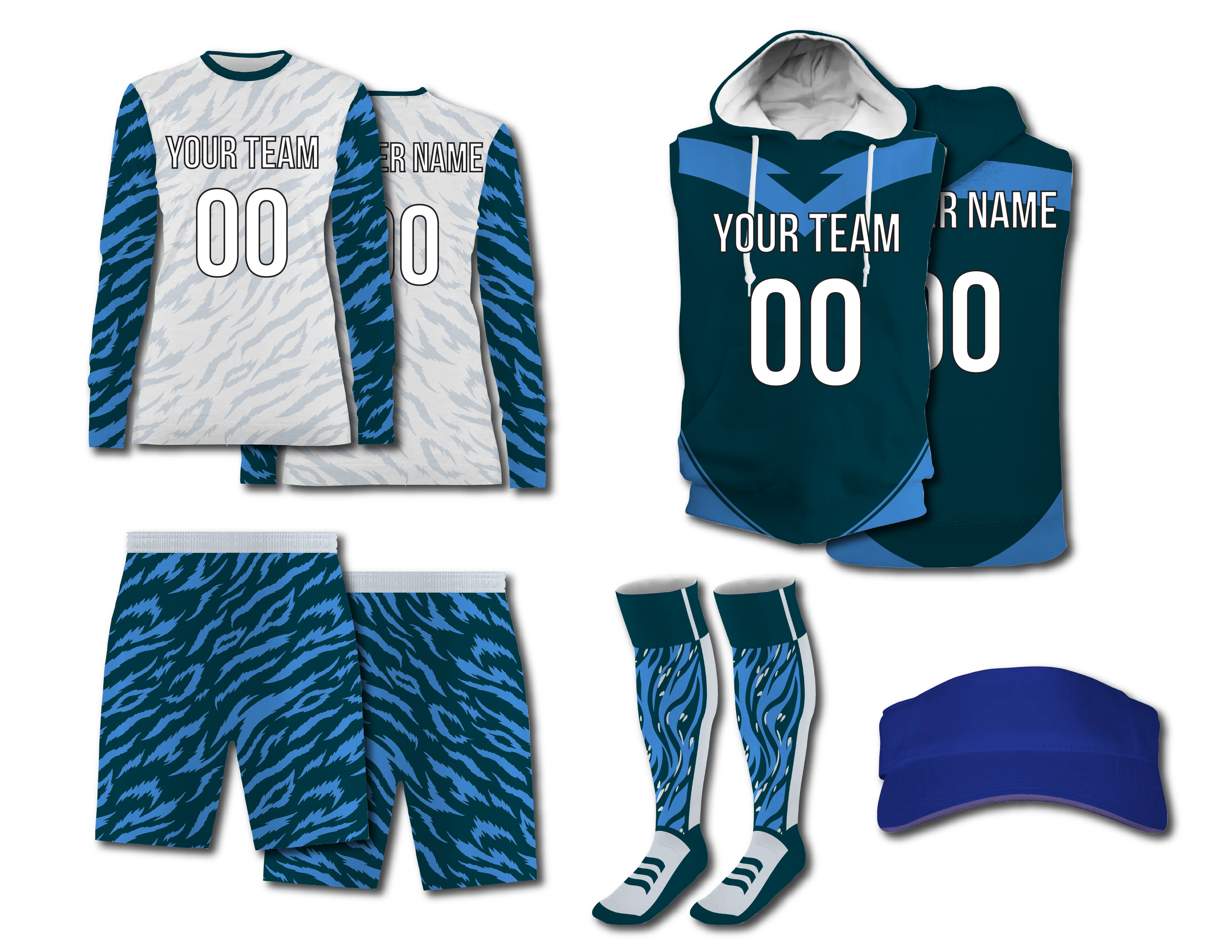 Custom simple adult youth unisex long sleeves soccer jerseys - Jersey