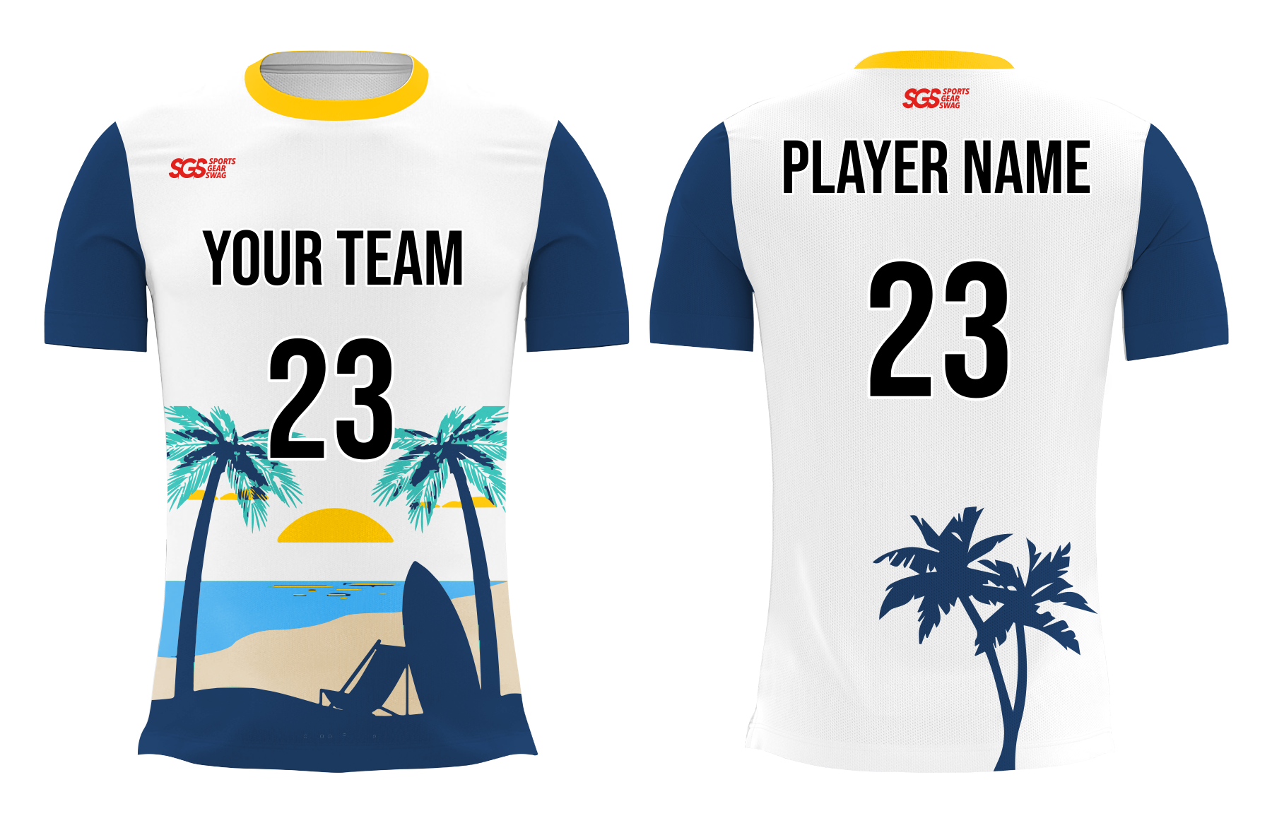 Custom elegant sun set adult youth volleyball jersey - Jersey
