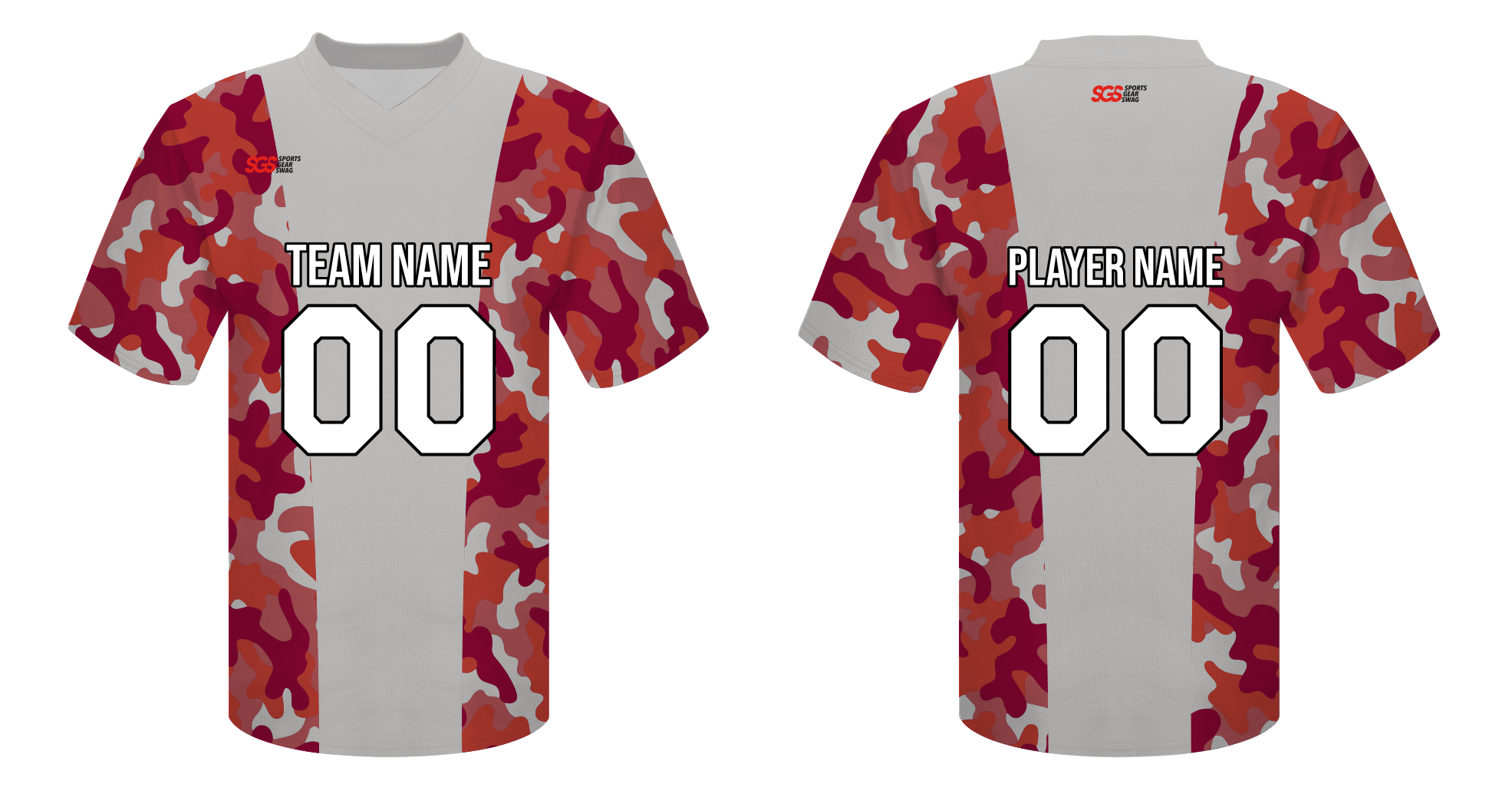 Custom stylish camo adult youth unisex football jersey - Jersey