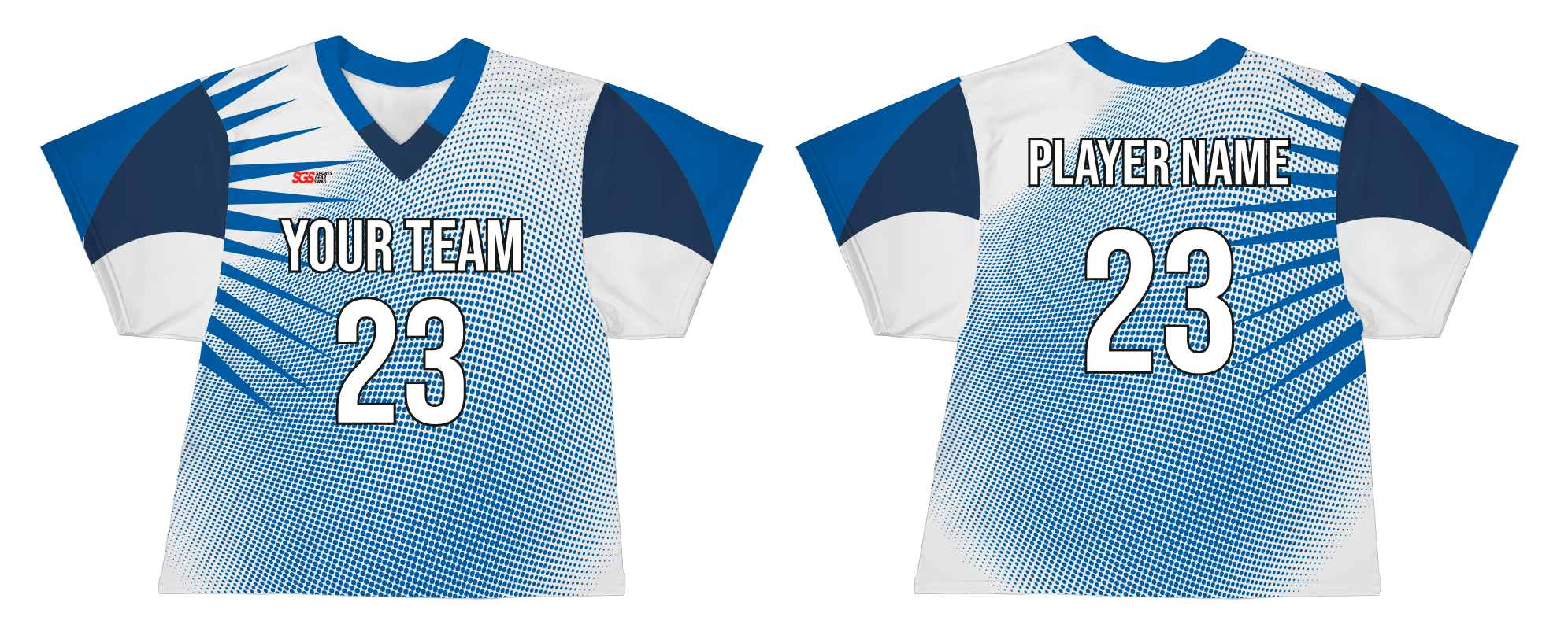 Custom rising sun adult youth unisex lacrosse jerseys - reversible uniform - Jersey