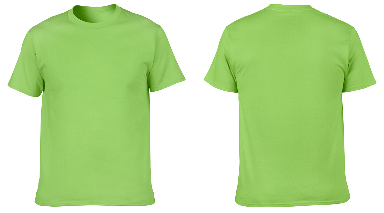 Custom cotton short sleeve shirts adult youth unisex mint green - Cotton-shirt
