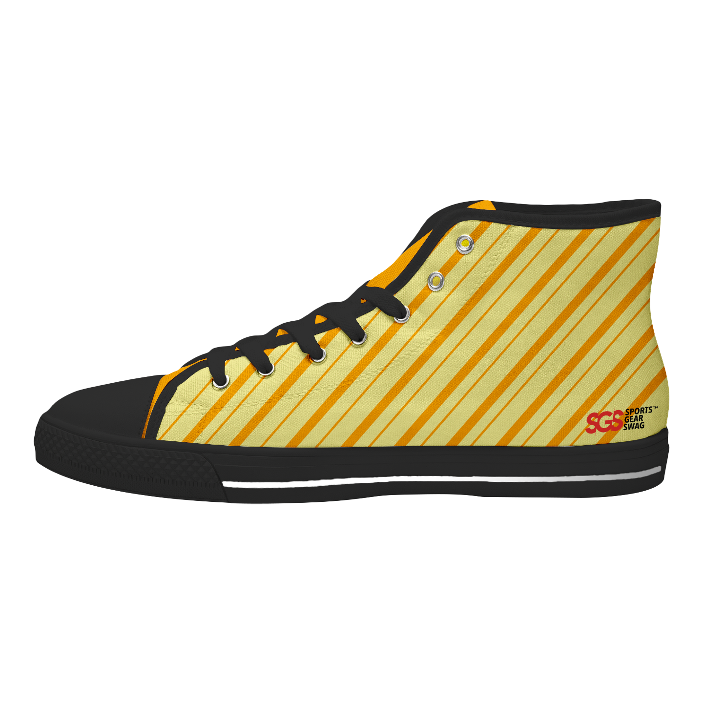 Custom high top canvas shoes black athletic drive - High-top-shoes
