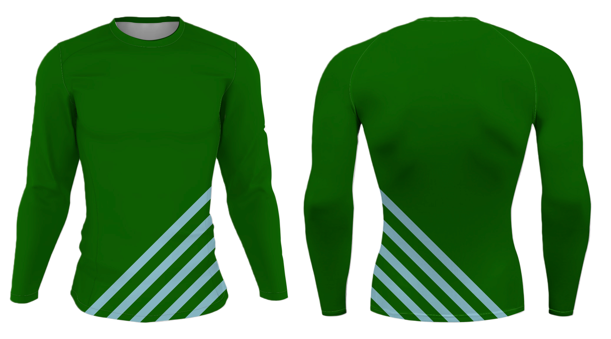 Custom diagonal lines adult youth unisex long sleeve compression shirts - Compression-shirts