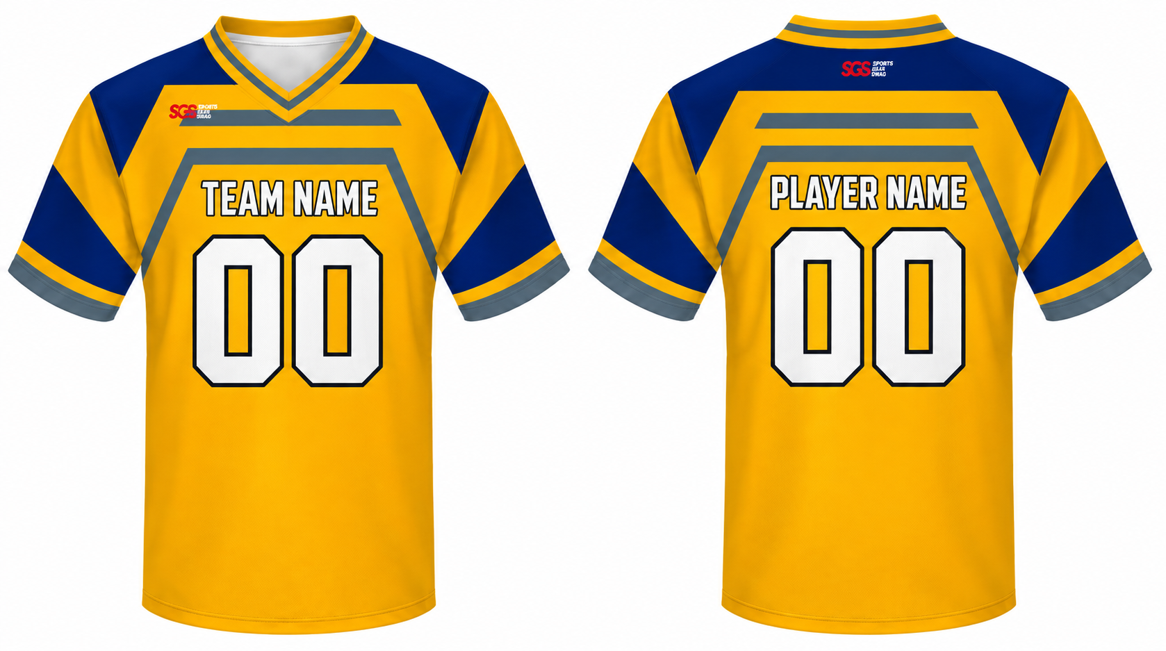 Custom border shapes adult youth unisex football jersey - Jersey