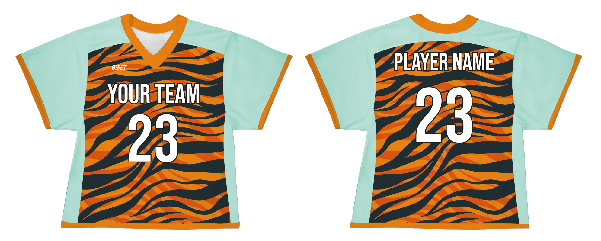 Custom animalistic designs adult youth unisex lacrosse jerseys - Jersey