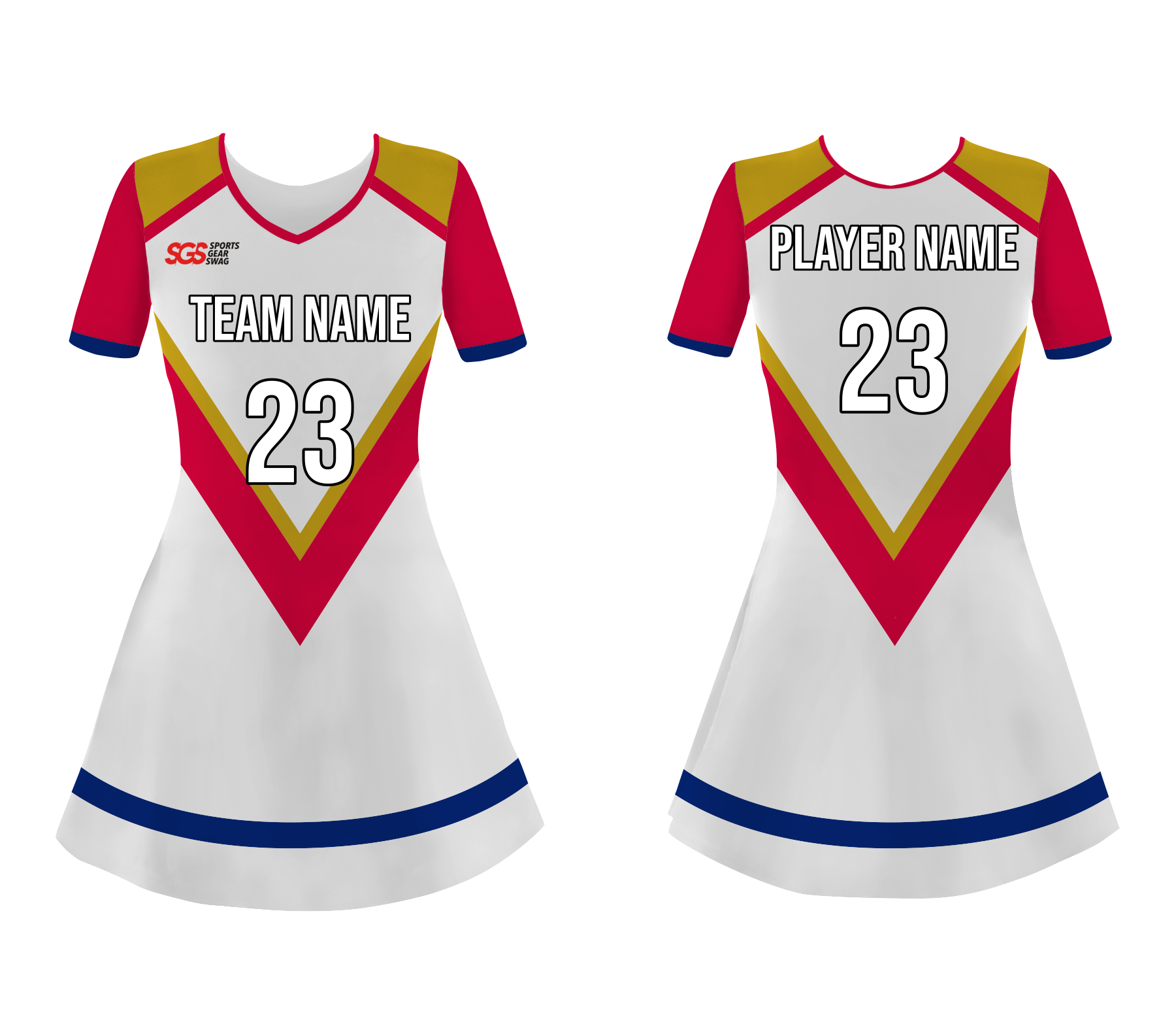 Custom v style adult youth unisex cheerleading dresses short sleeve jersey - Cheerleading-dress