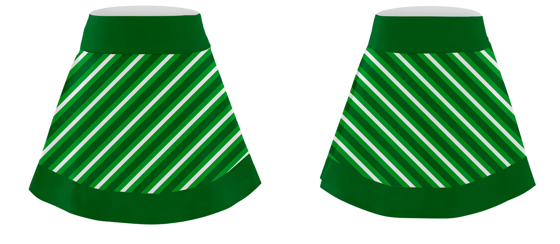 Custom standard skirt dance uniform green gradient - Dance-skirts