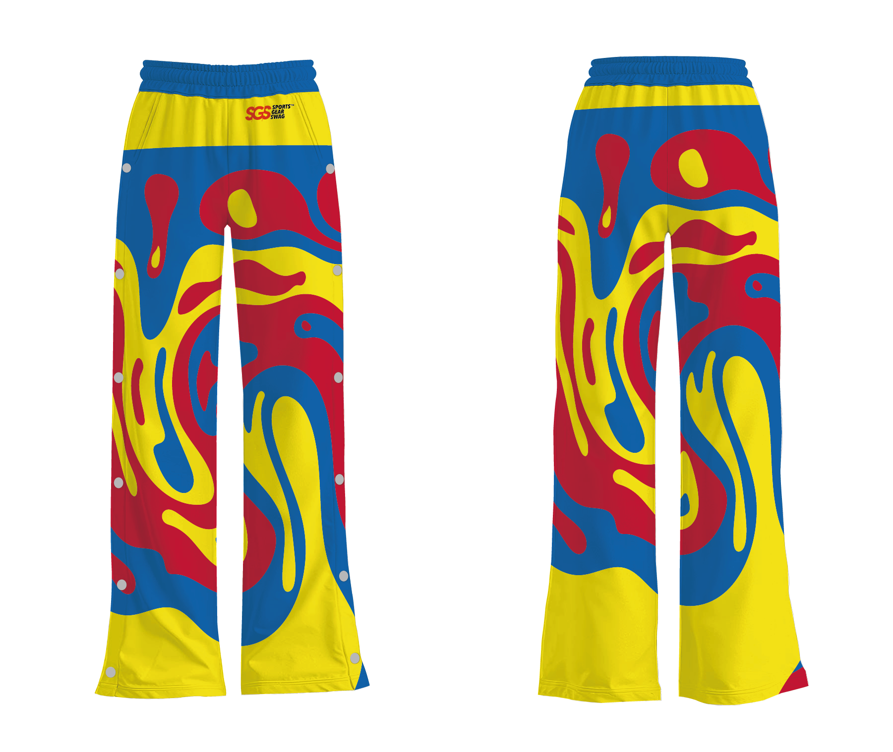 Custom breakaway wide leg pants adult youth unisex arcade - Wide-leg-pants
