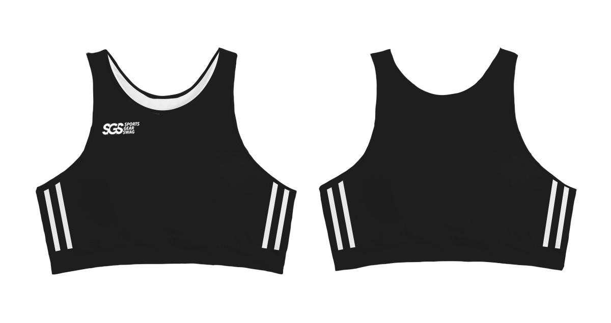 Custom two-piece sporty bathing suit top double line luxe - Swimming-tops