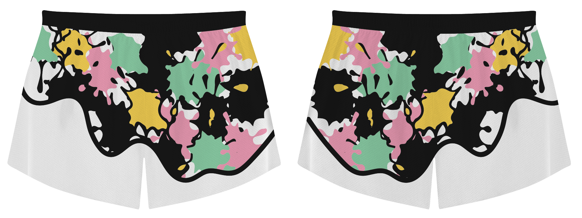 Custom paintdrop abstract adult youth volleyball shorts - Short