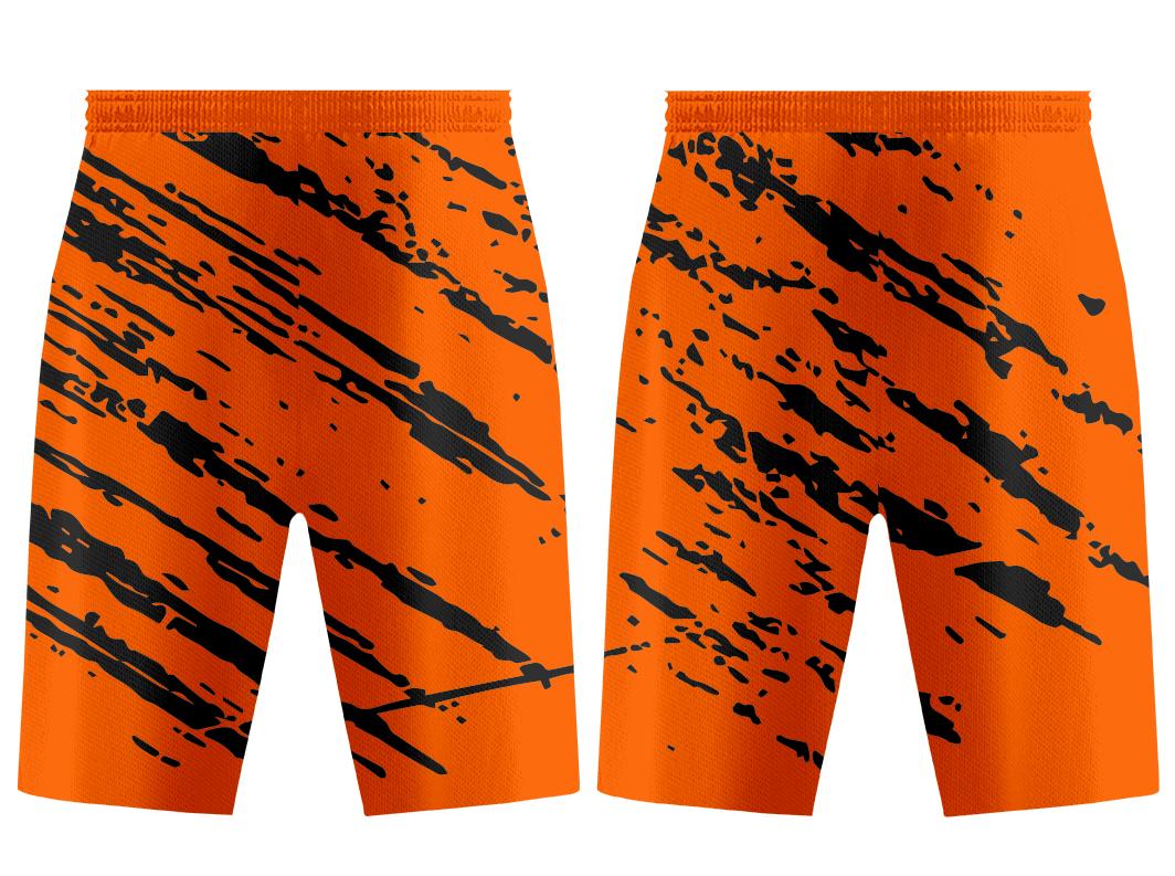 Custom blurred lines abstract adult youth unisex basketball shorts - reversible uniform - Short