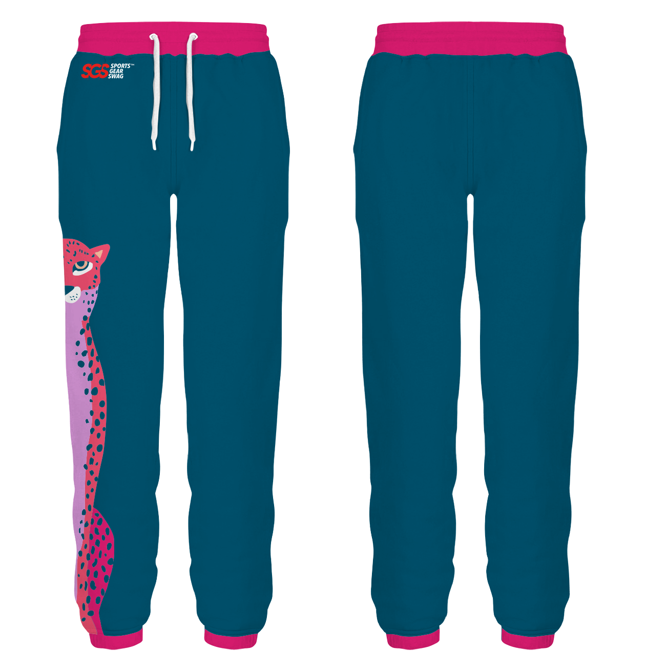 Custom leopard animal adult youth unisex sweatpants - Sweatpant