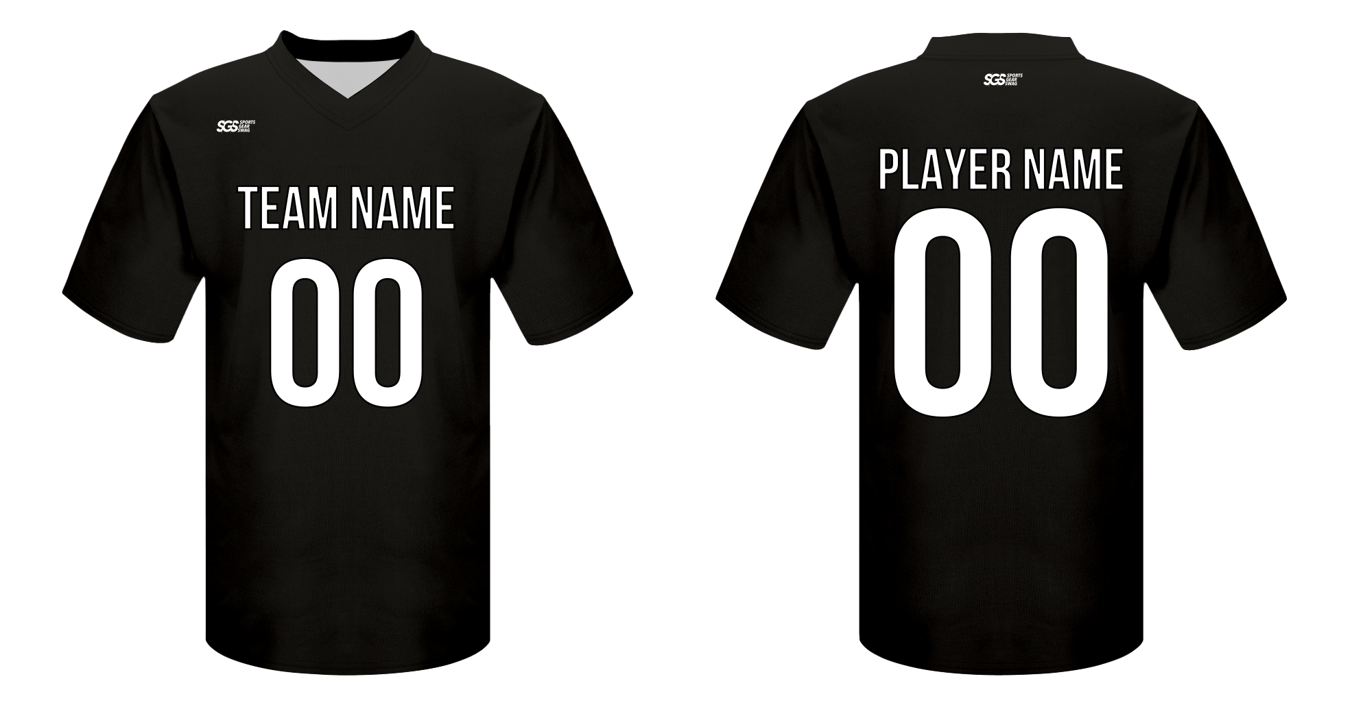 Custom football jersey adult youth unisex coal black - Jersey