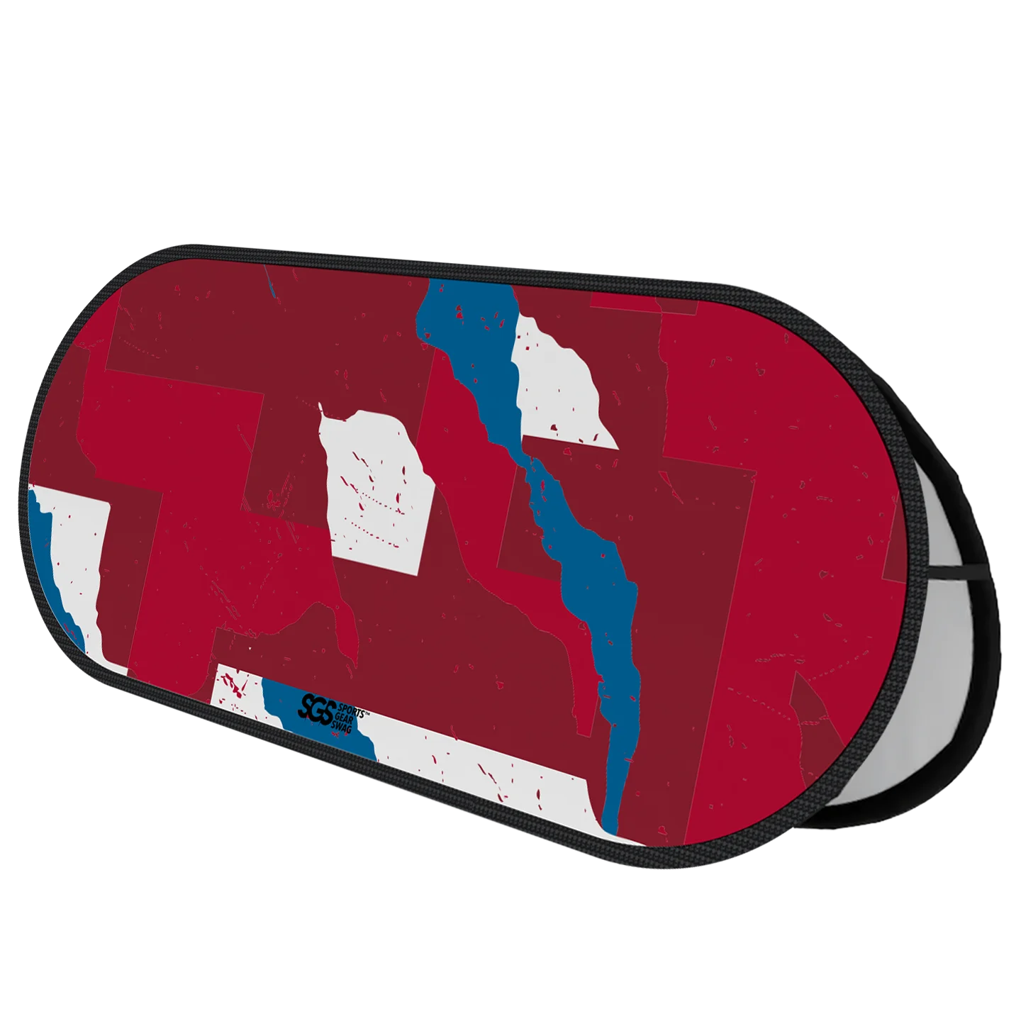 Custom popup banner map red white blue horizontal - Popup-banners