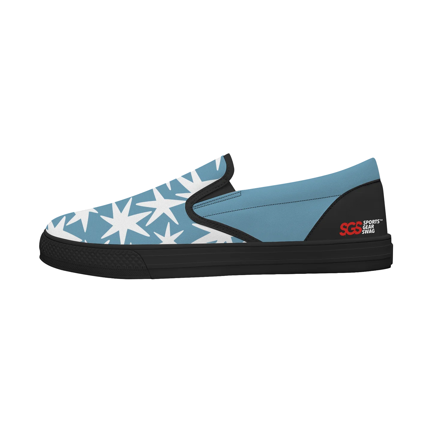 Custom slip on shoes black orbit - Slip-on-shoes