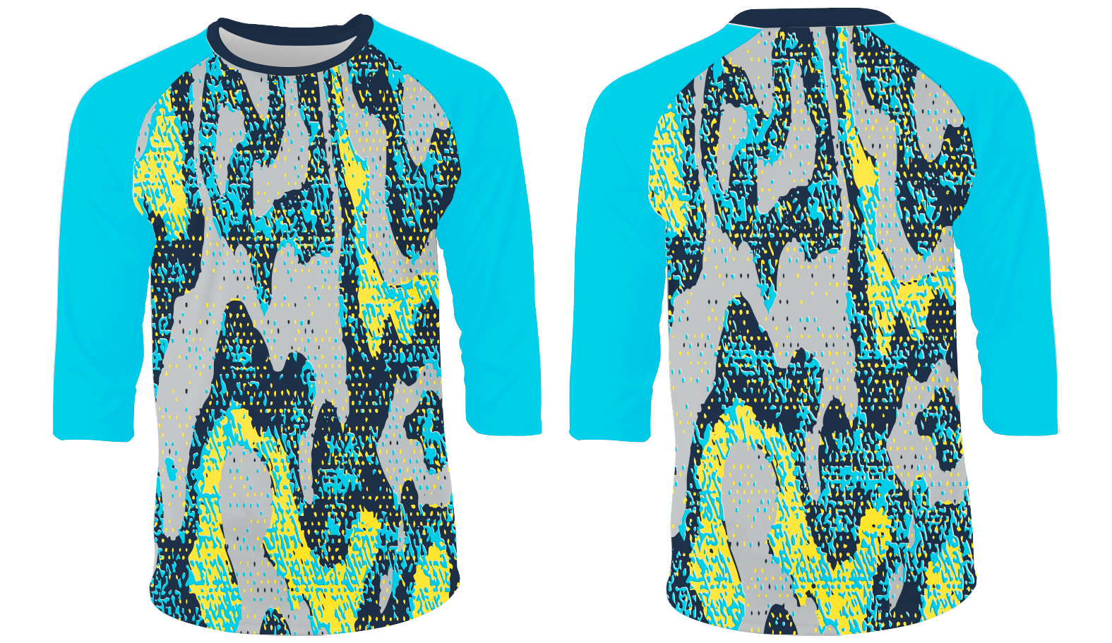 Custom rain drops 3/4 sleeve adult youth unisex shirt - Shirt-3-4-sleeve