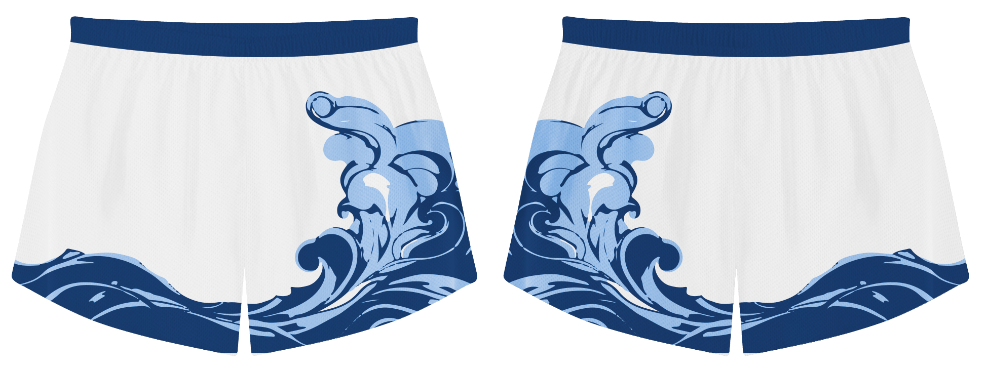 Custom waves nature adult youth volleyball shorts - Short