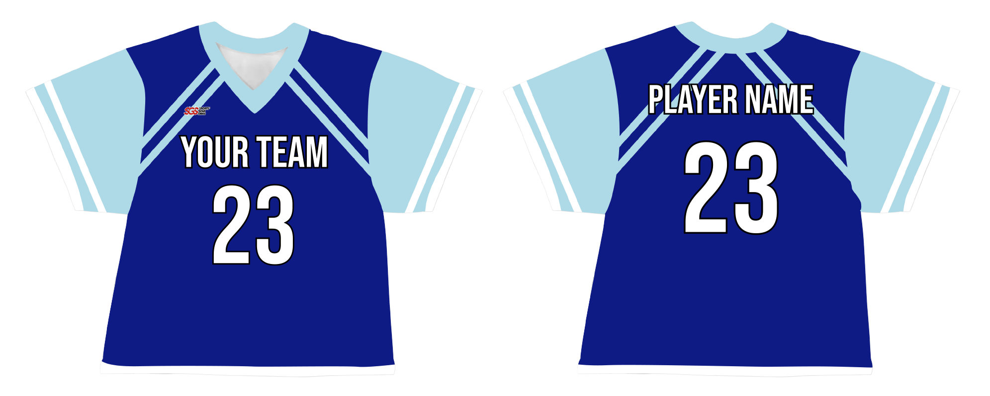 Custom two lines adult youth unisex lacrosse jerseys - reversible uniform - Jersey
