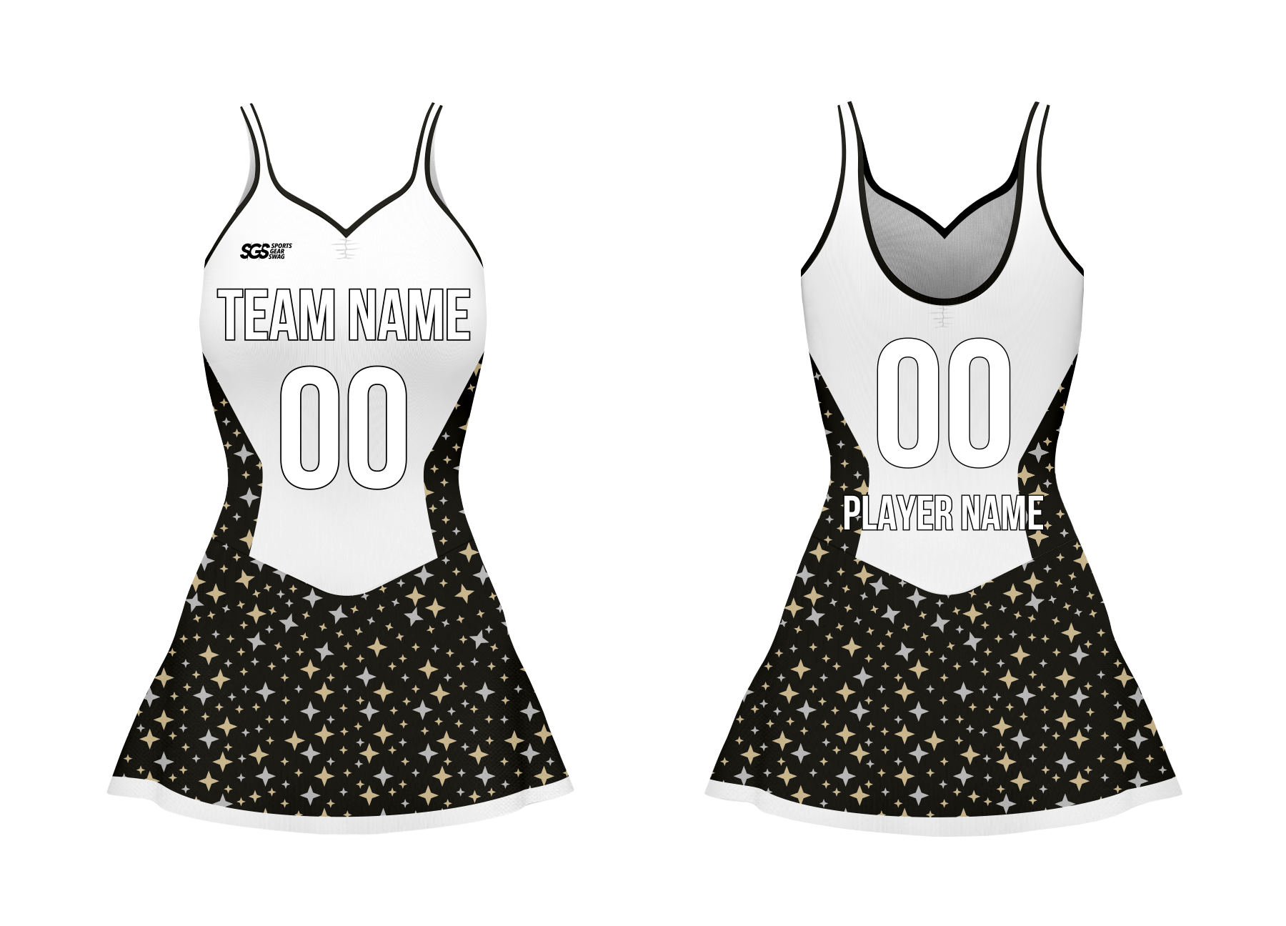 Custom women skirt sleeveless ballet uniform midnight stardust - Ballet-uniforms