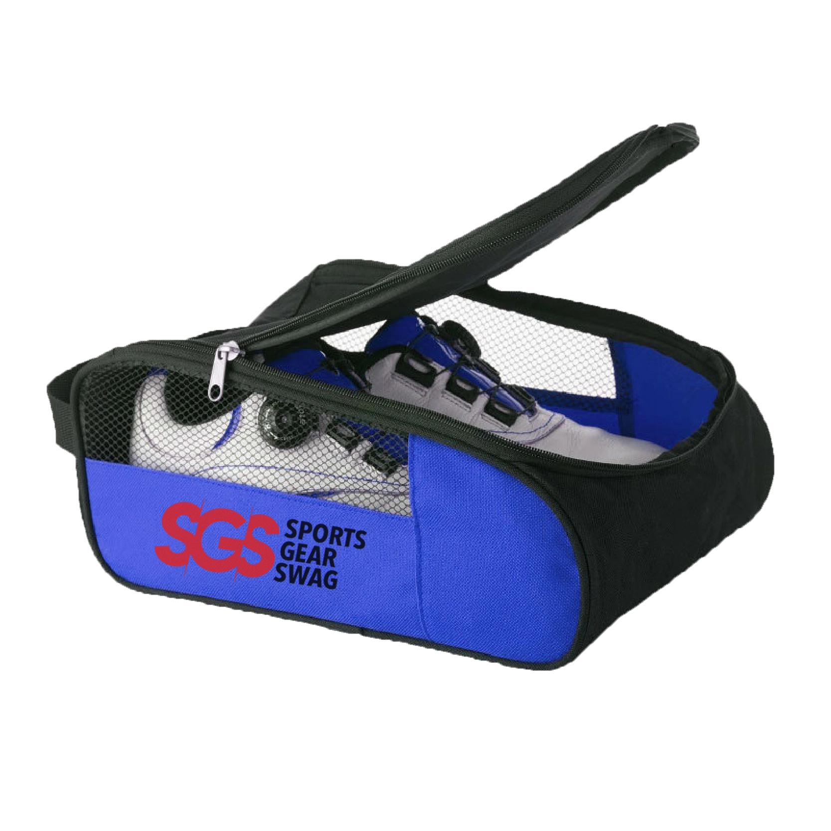 Custom golf shoe bag quarter mesh core - Golf-shoe-bags