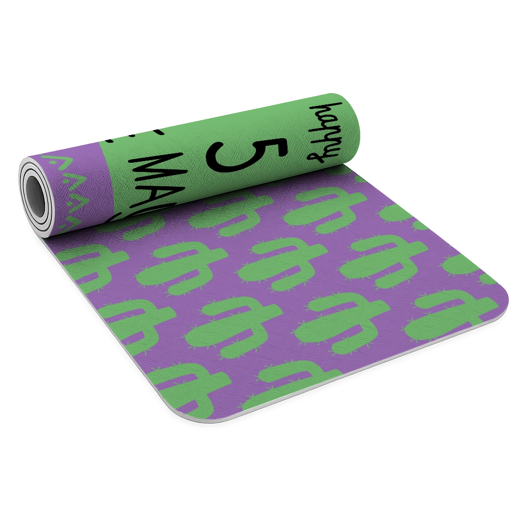 Custom yoga mat leafy - Yoga-mats