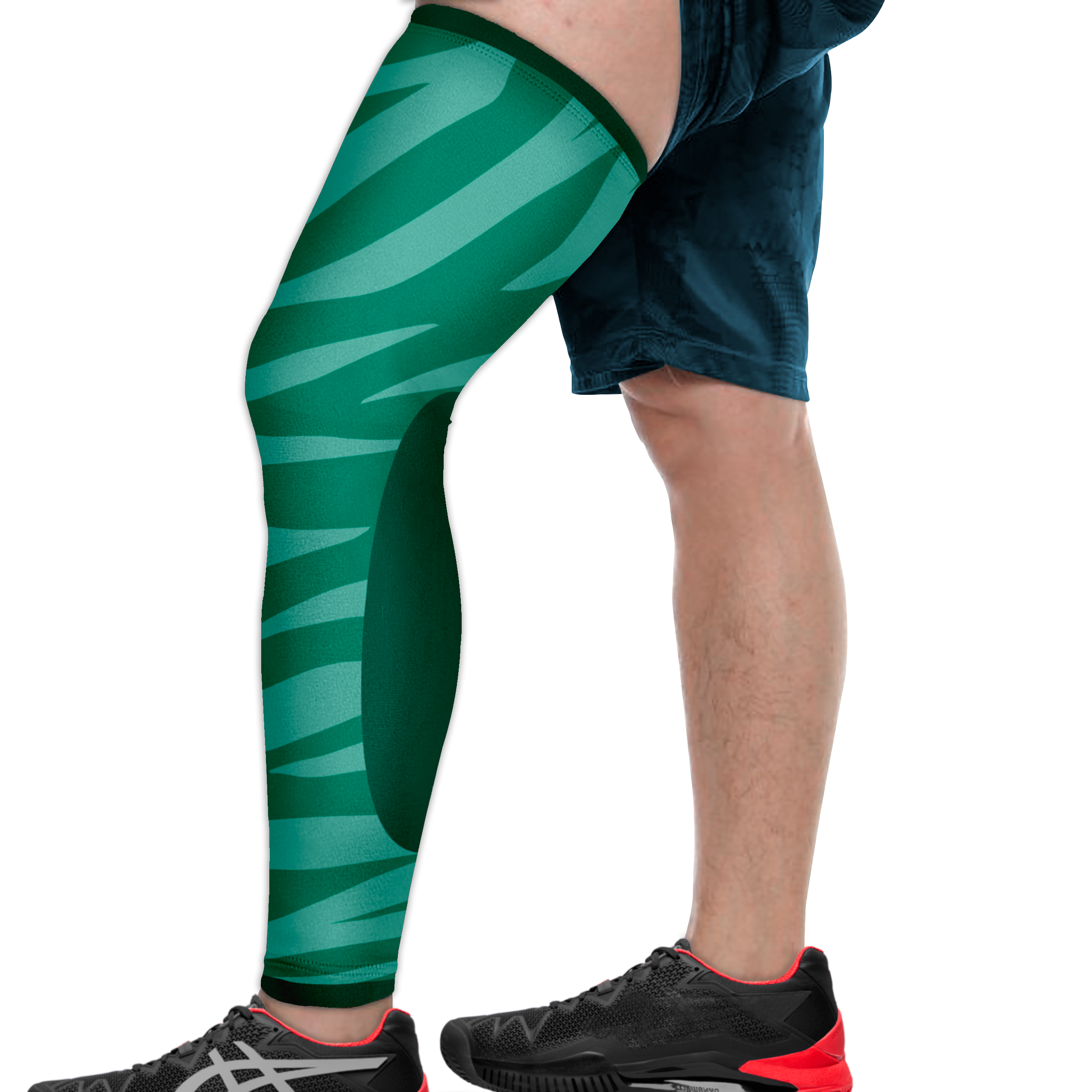 Custom soft green adult youth unisex full leg sleeve - Leg-sleeve