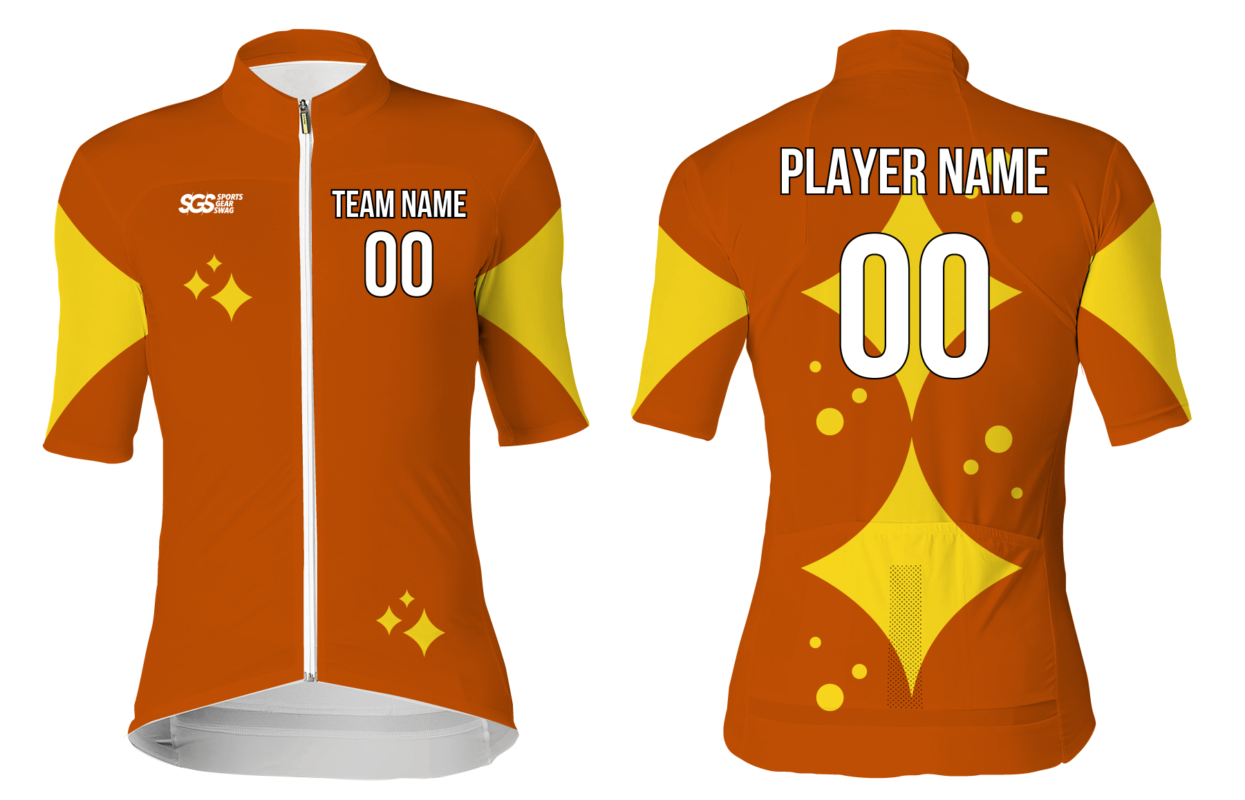 Custom cycling short sleeve adult youth unisex star light - Jersey