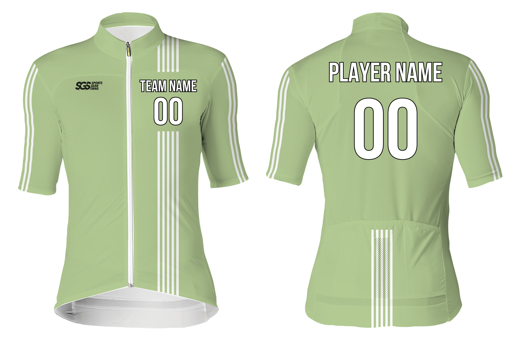 Custom cycling short sleeve adult youth unisex evergreen - Jersey
