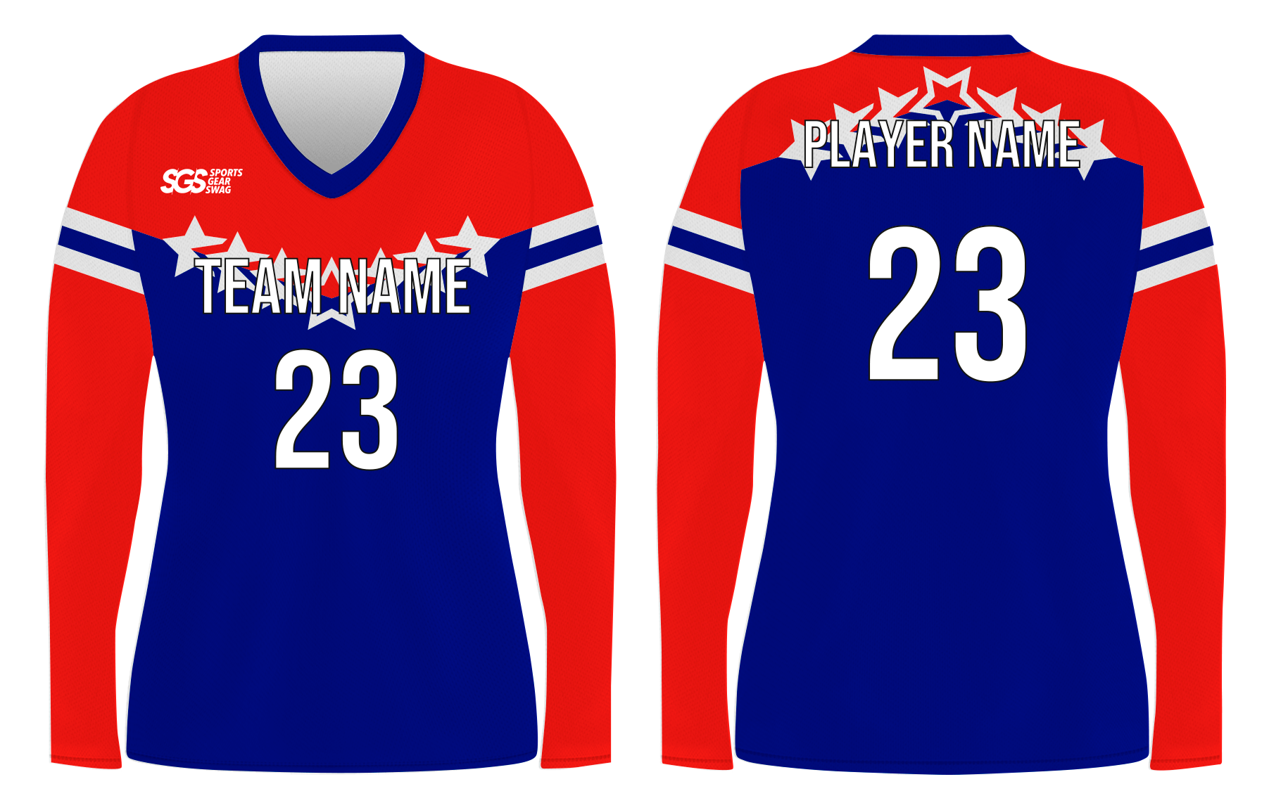 Custom high class adult youth unisex long sleeve volleyball jersey - Jersey