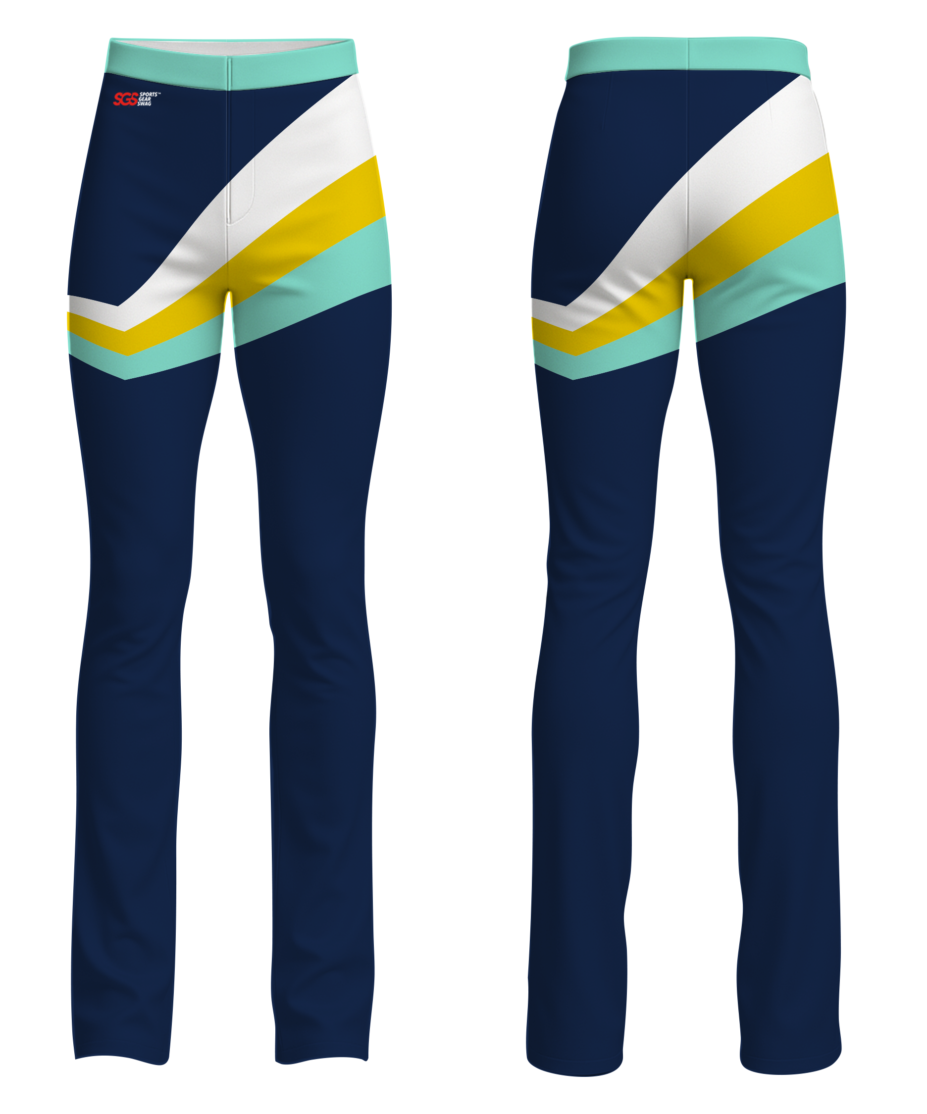 Custom figure skating pants adult youth unisex linear motion - Figure-skating-pants